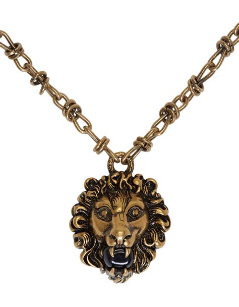 gucci jacket lion|gucci lion head necklace.